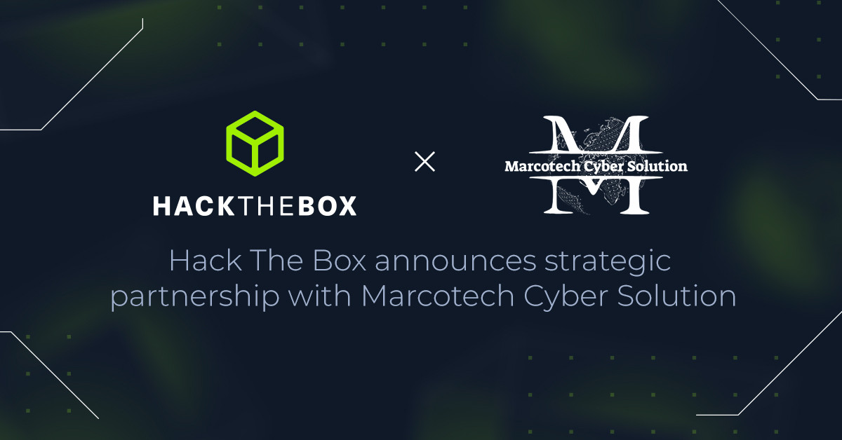 Hack The Box announces strategic partnership with Marcotech Cyber Solution